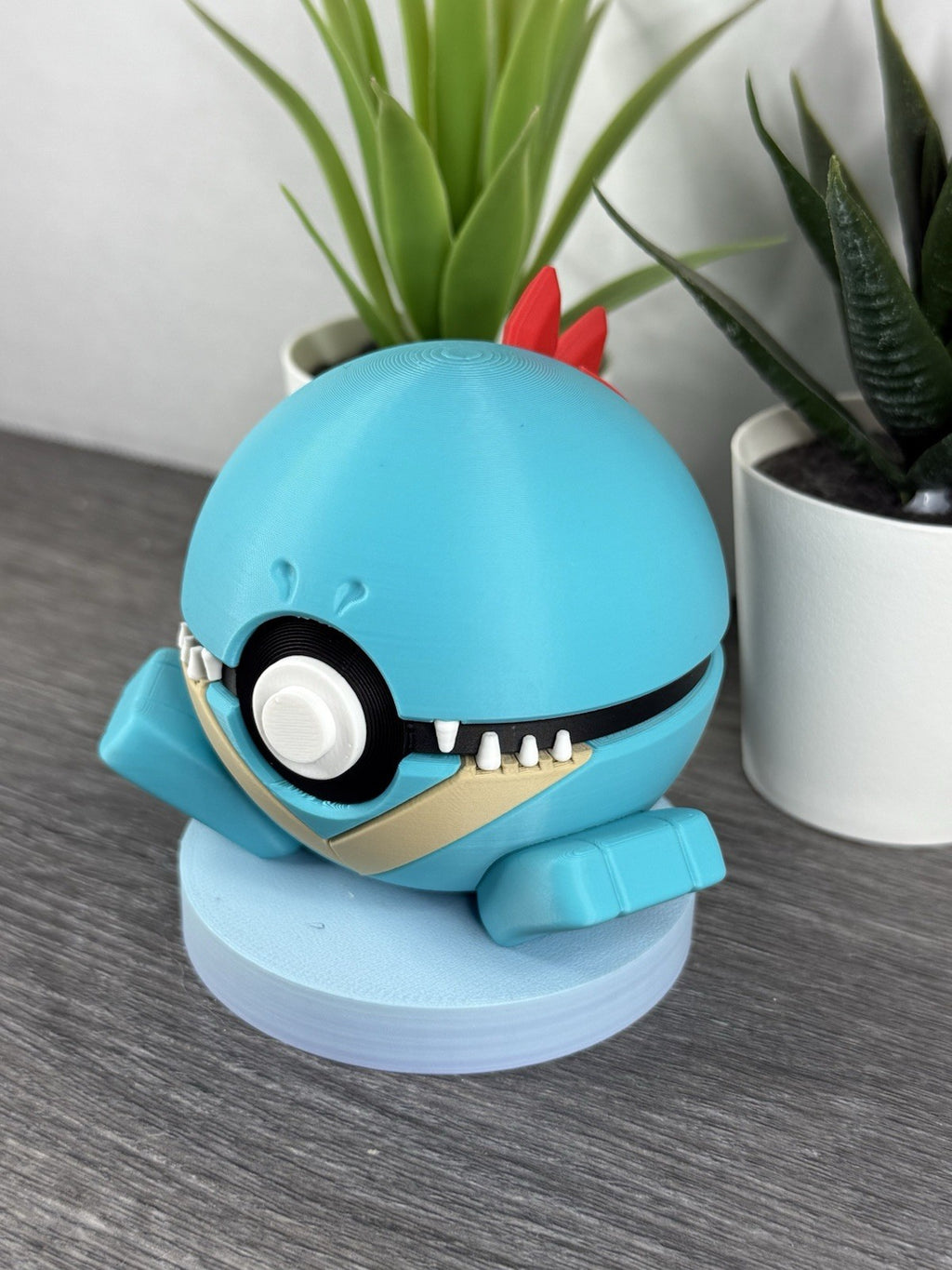 Pokemon TCG Totodile Inspired 3D Printed Pokeball