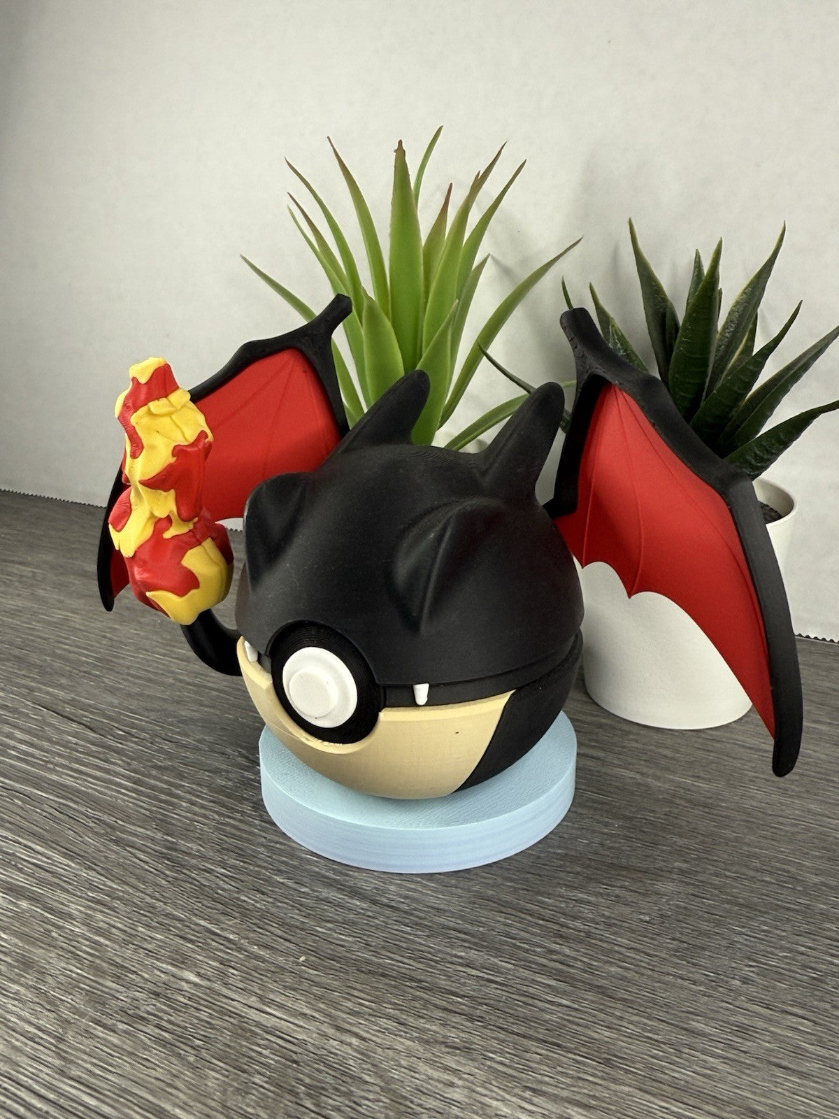 Pokemon TCG Shiny Charizard ( V2 Without Feet ) Inspired 3D Printed Pokeball