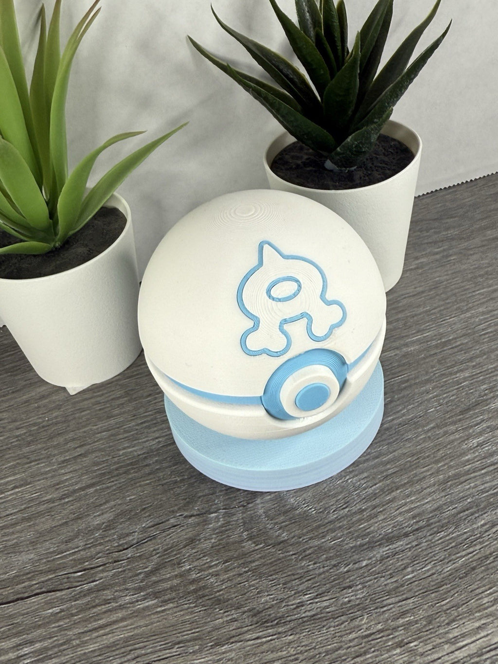 Pokemon TCG Team Aqua Inspired 3D Printed Pokeball