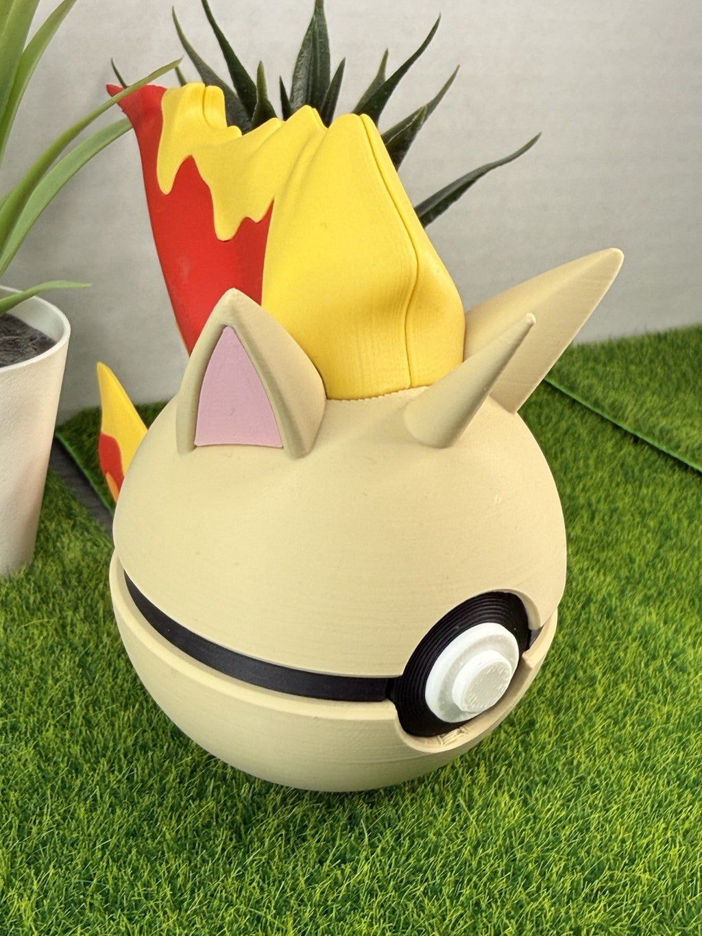 Pokemon TCG Rapidash Inspired 3D Printed Pokeball