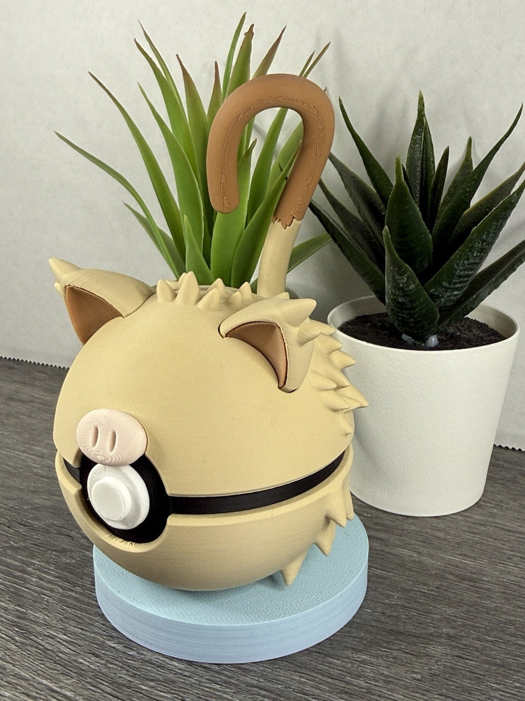 Pokemon TCG Mankey Inspired 3D Printed Pokeball