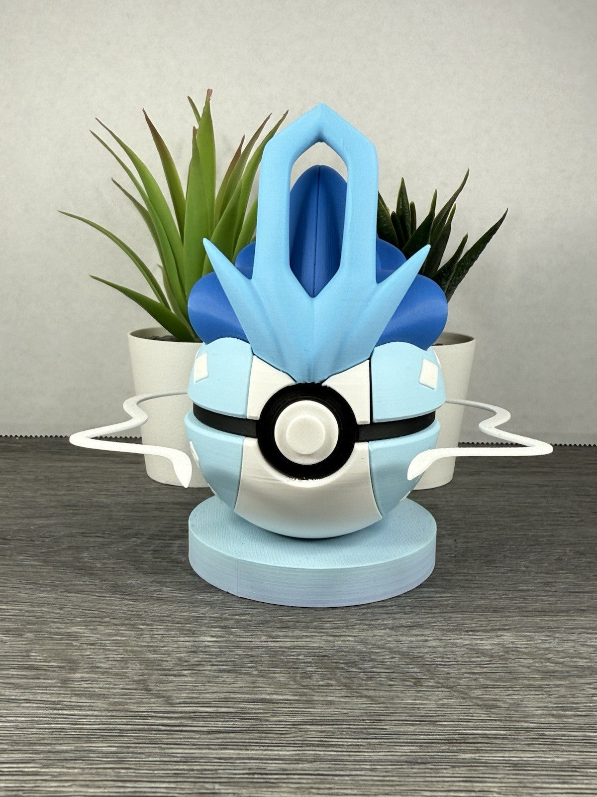 Pokemon TCG Shiny Suicune Inspired 3D Printed Pokeball