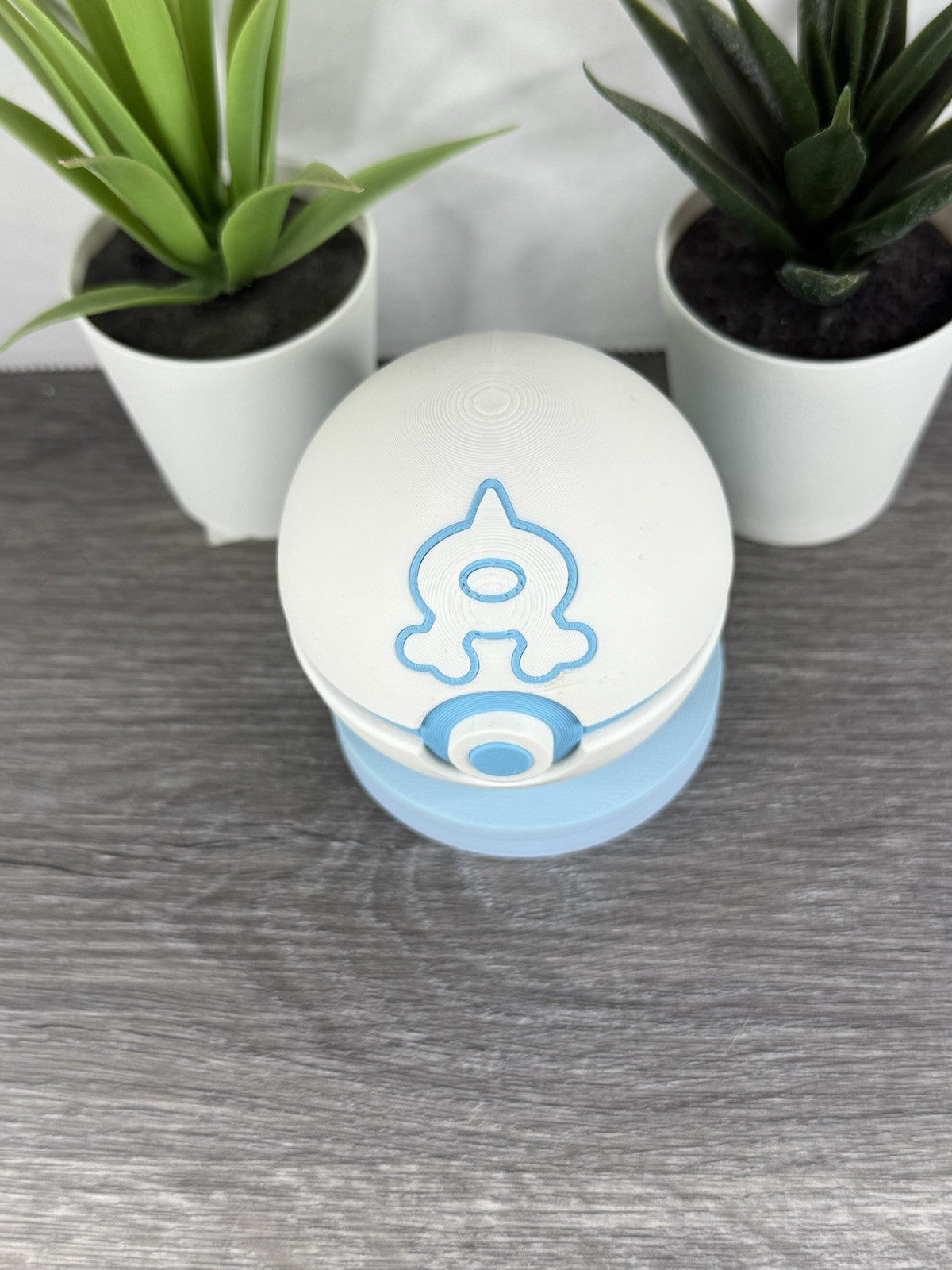 Pokemon TCG Team Aqua Inspired 3D Printed Pokeball