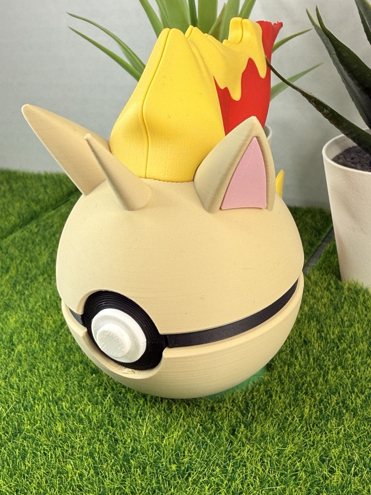 Pokemon TCG Rapidash Inspired 3D Printed Pokeball