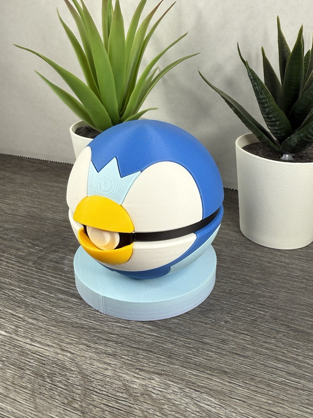 Pokemon TCG Piplup Inspired 3D Printed Pokeball