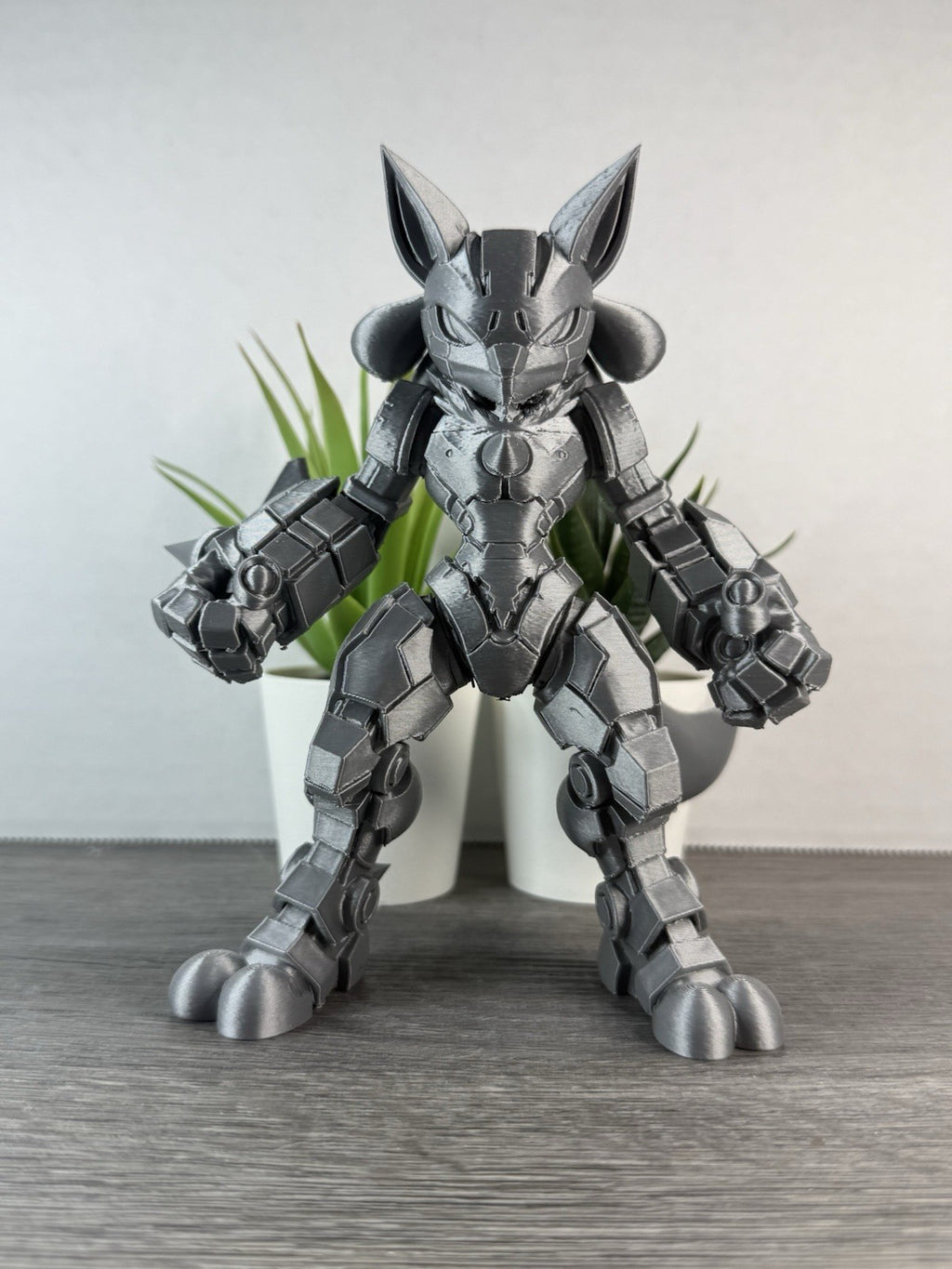 3D Printed Mecha Lucario - Pokemon Inspired Statue