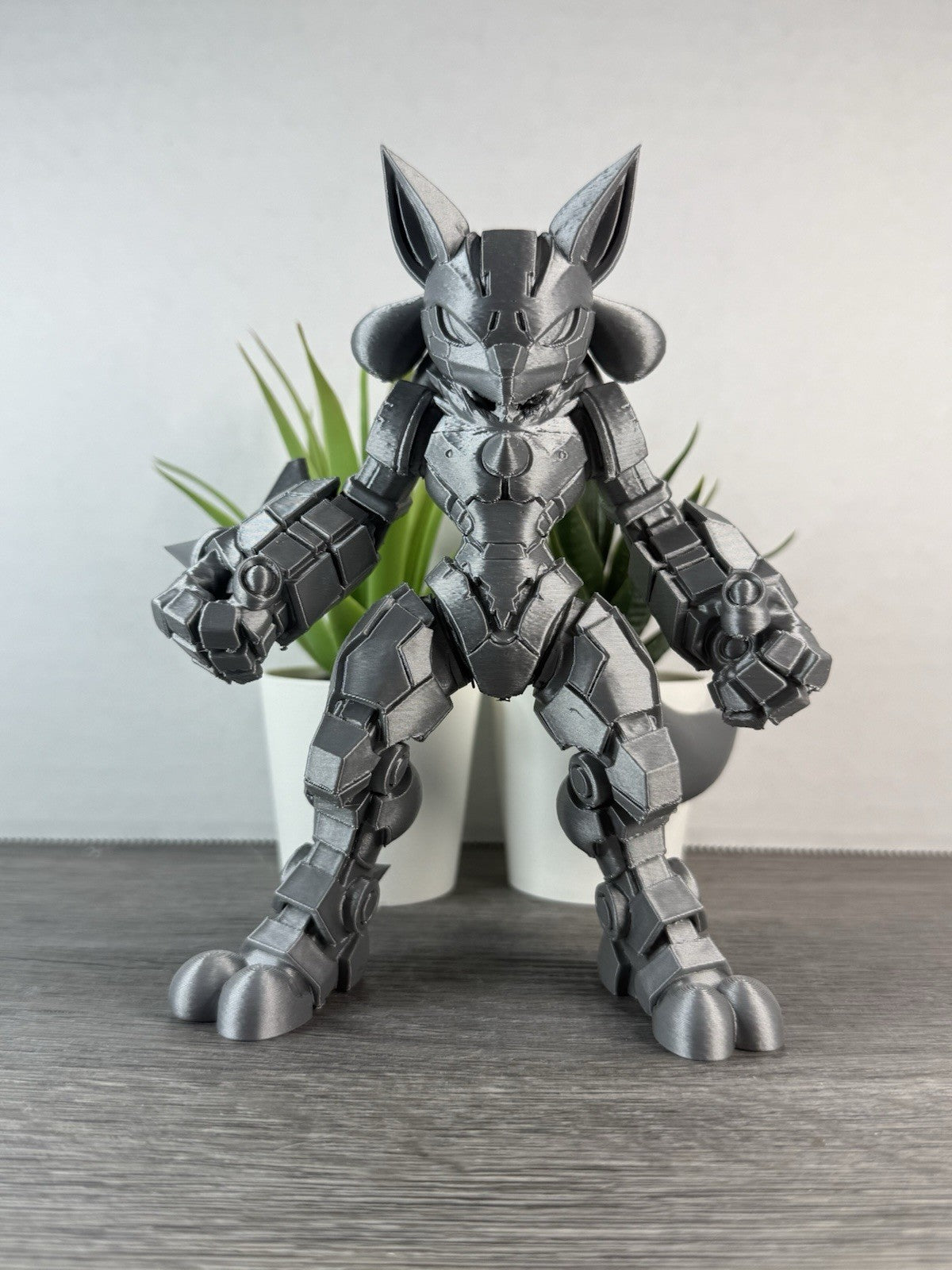3D Printed Mecha Lucario - Pokemon Inspired Statue