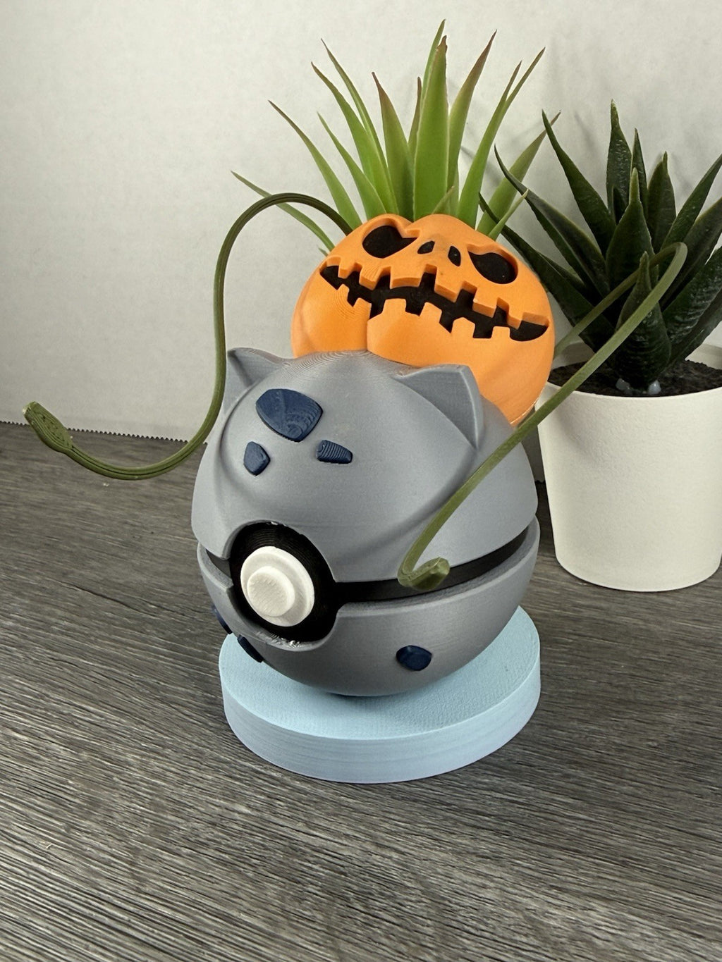 Pokemon TCG Halloween Edition Bulbasaur Inspired 3D Printed Pokeball
