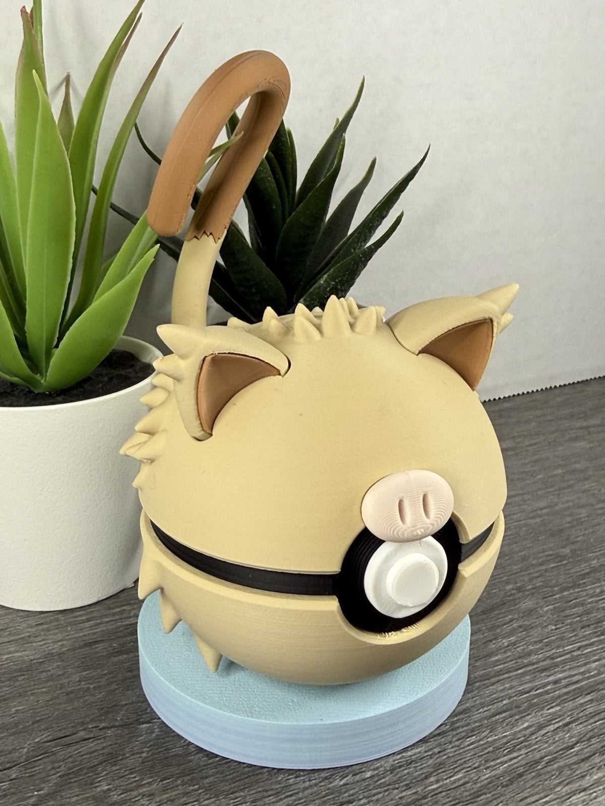 Pokemon TCG Mankey Inspired 3D Printed Pokeball