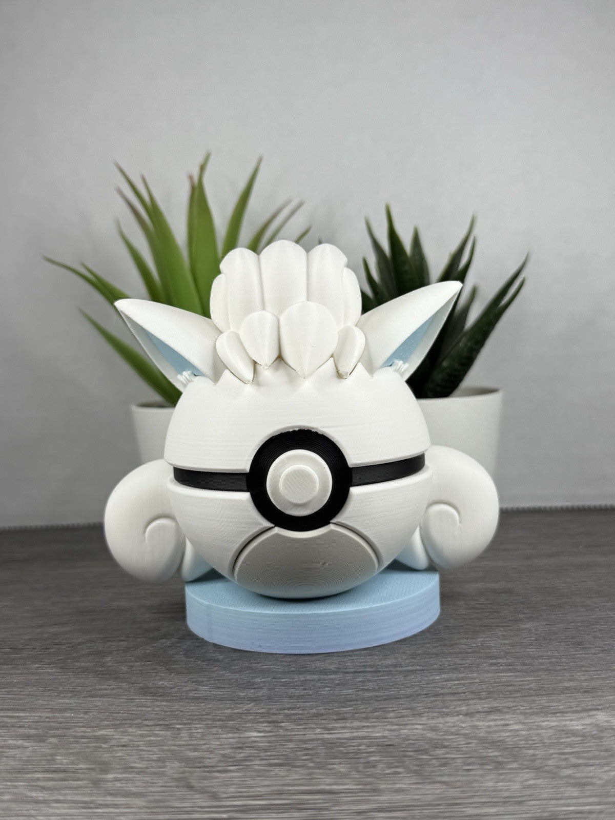 Pokemon TCG Alolan Vulpix Inspired 3D Printed Pokeball