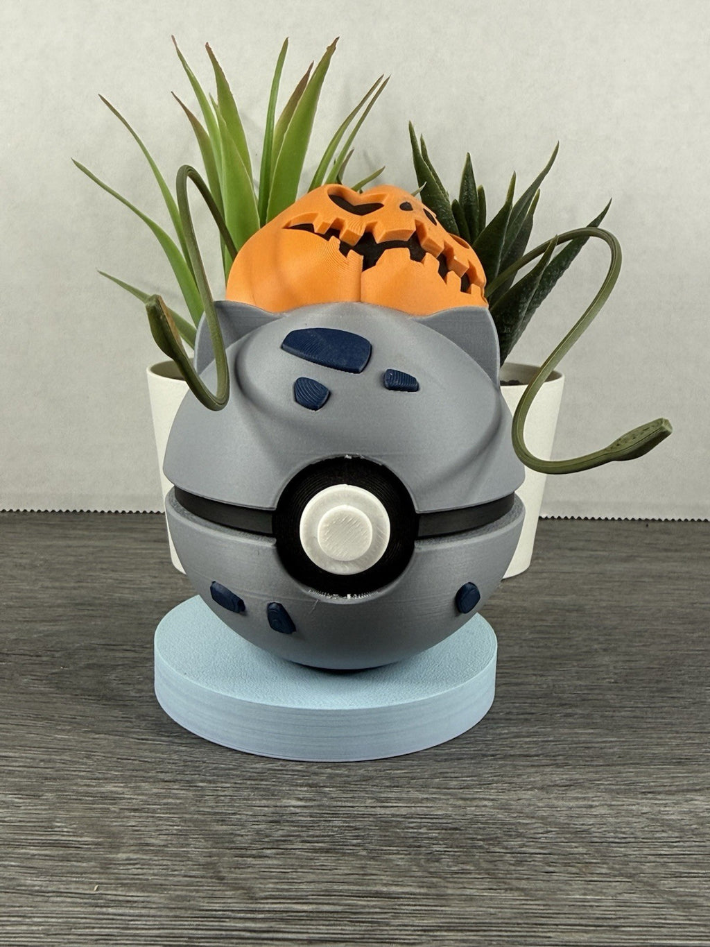 Pokemon TCG Halloween Edition Bulbasaur Inspired 3D Printed Pokeball