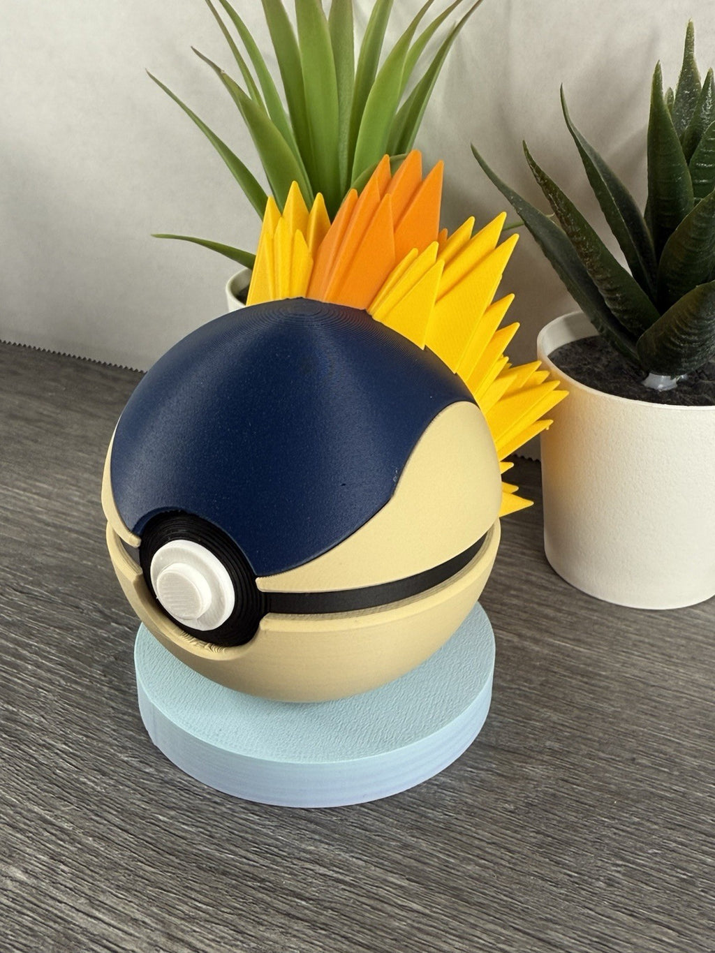 Pokemon TCG Cyndaquil Inspired 3D Printed Pokeball