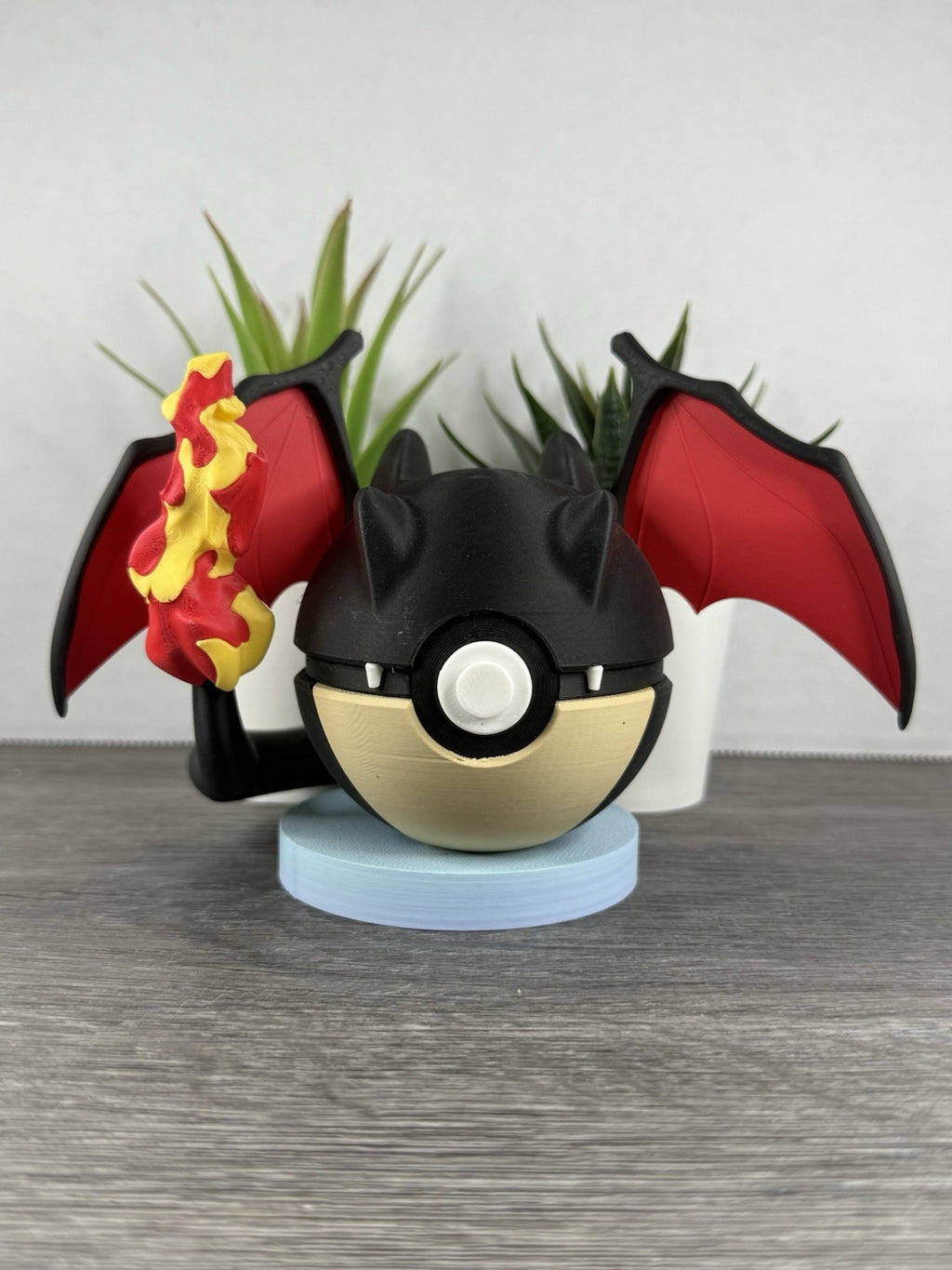 Pokemon TCG Shiny Charizard ( V2 Without Feet ) Inspired 3D Printed Pokeball