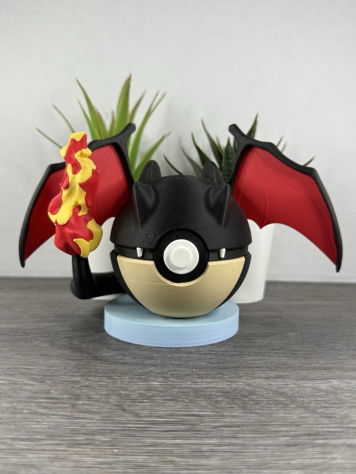 Pokemon TCG Shiny Charizard ( V2 Without Feet ) Inspired 3D Printed Pokeball