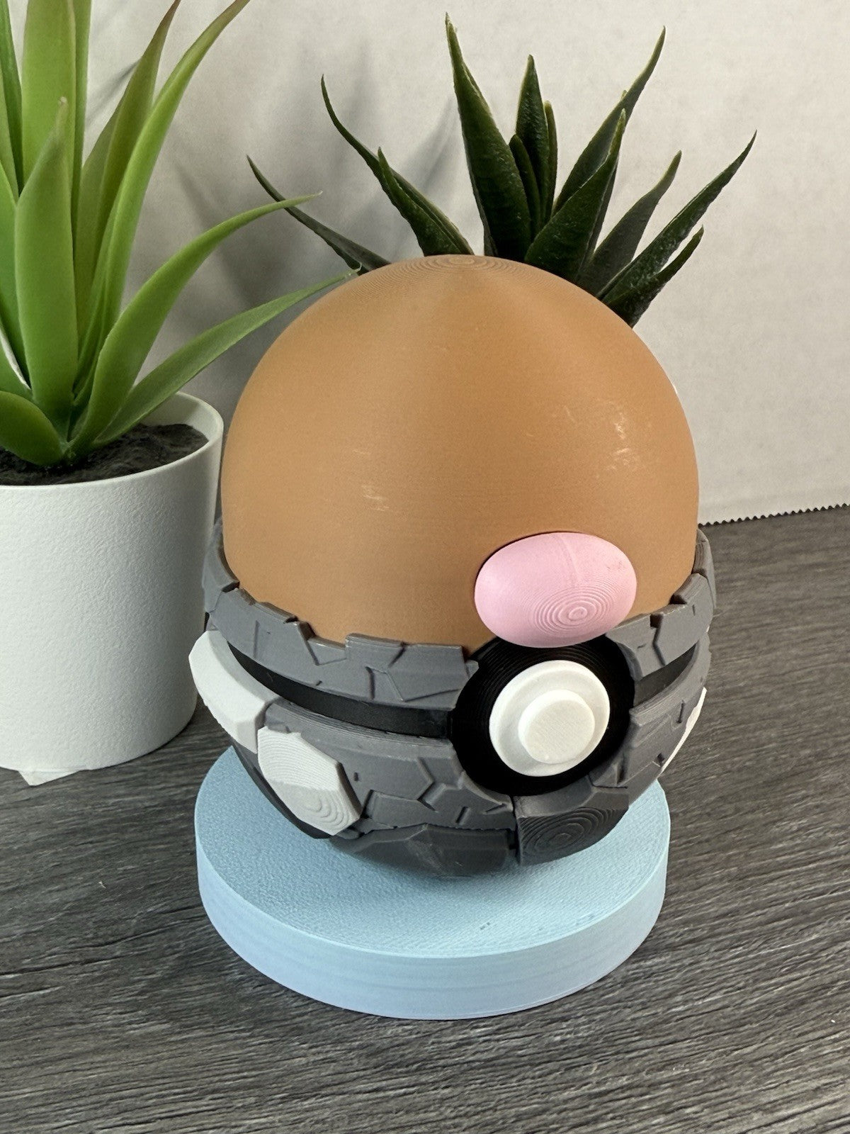Pokemon TCG Diglett Inspired 3D Printed Pokeball