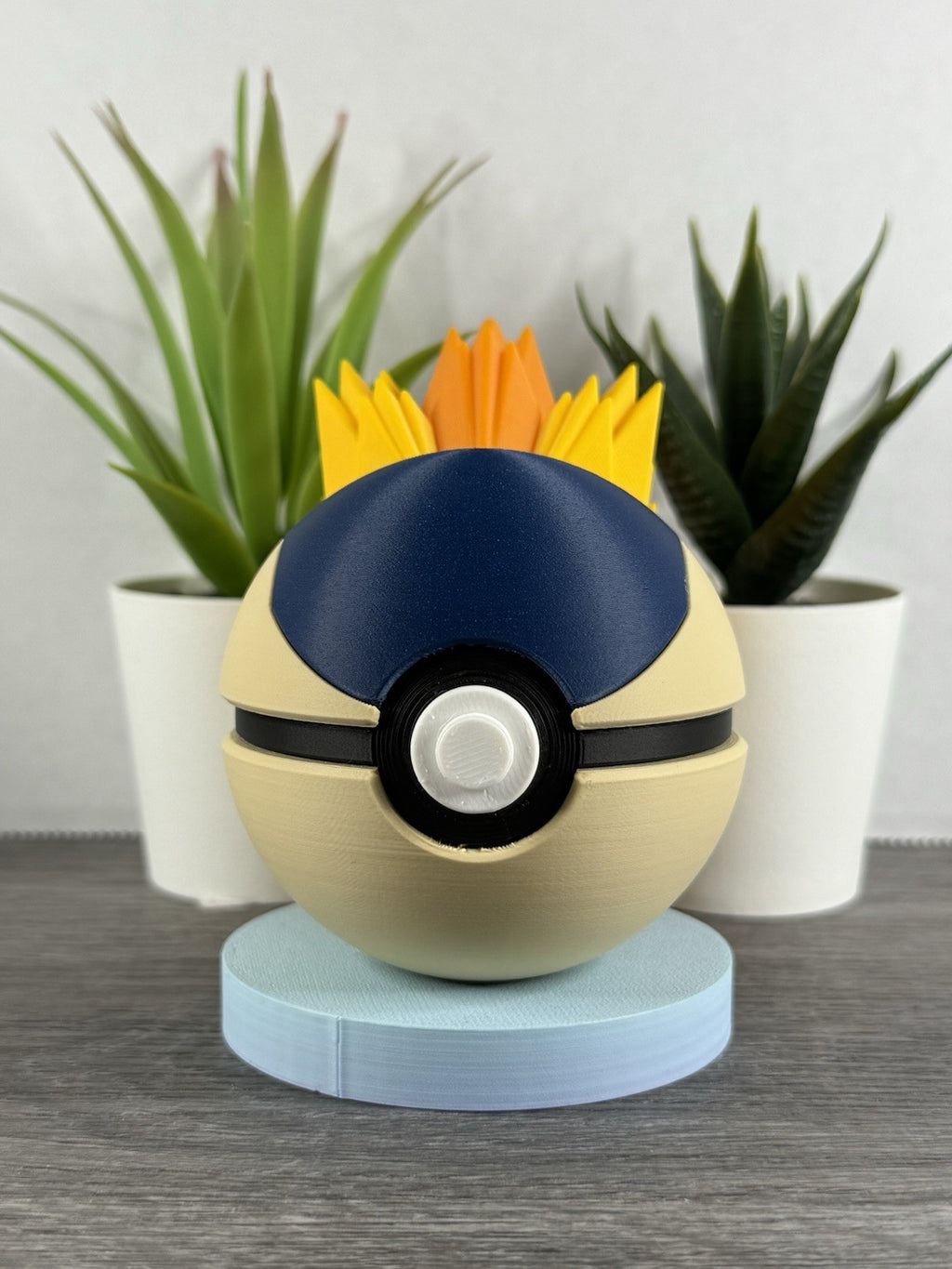 Pokemon TCG Cyndaquil Inspired 3D Printed Pokeball