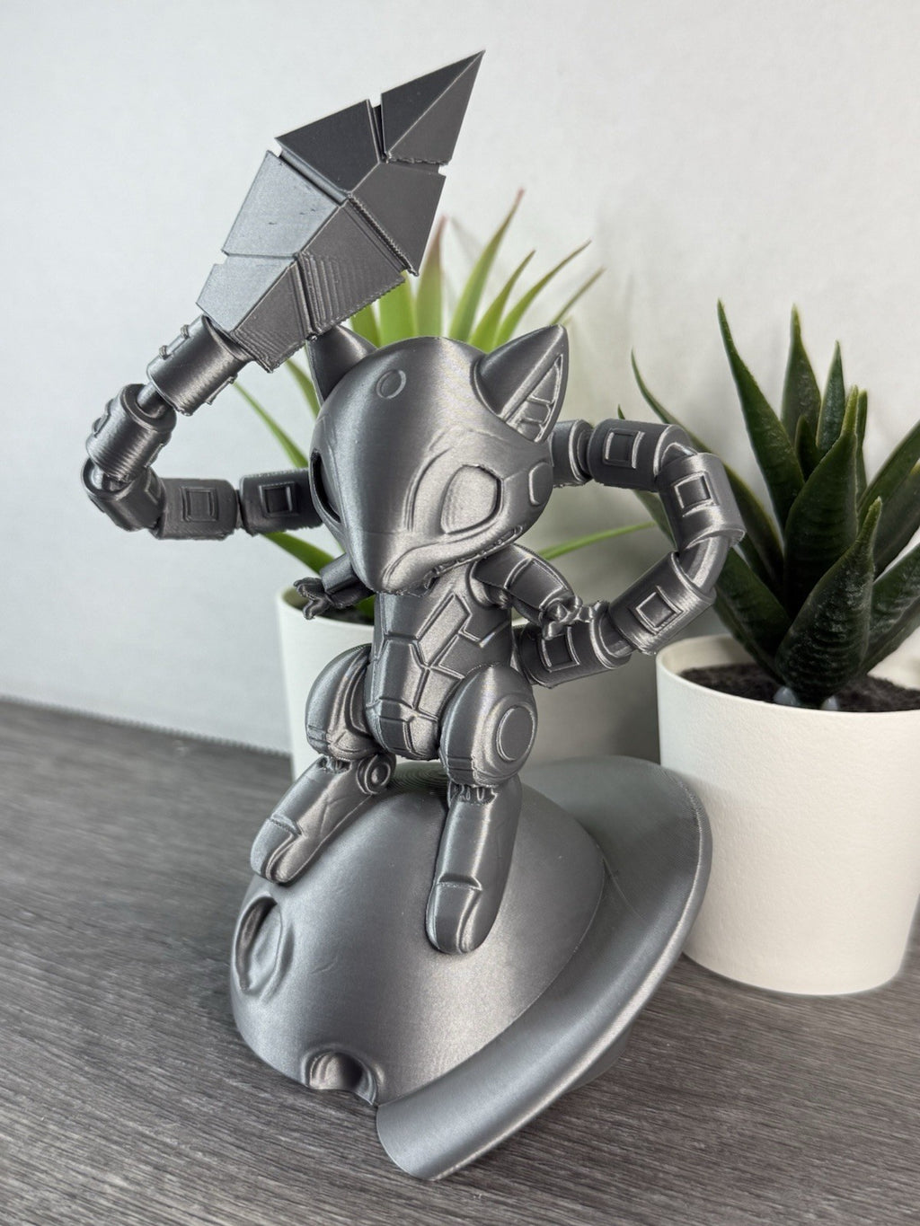 3D Printed Mecha Mew - Pokemon Inspired Statue