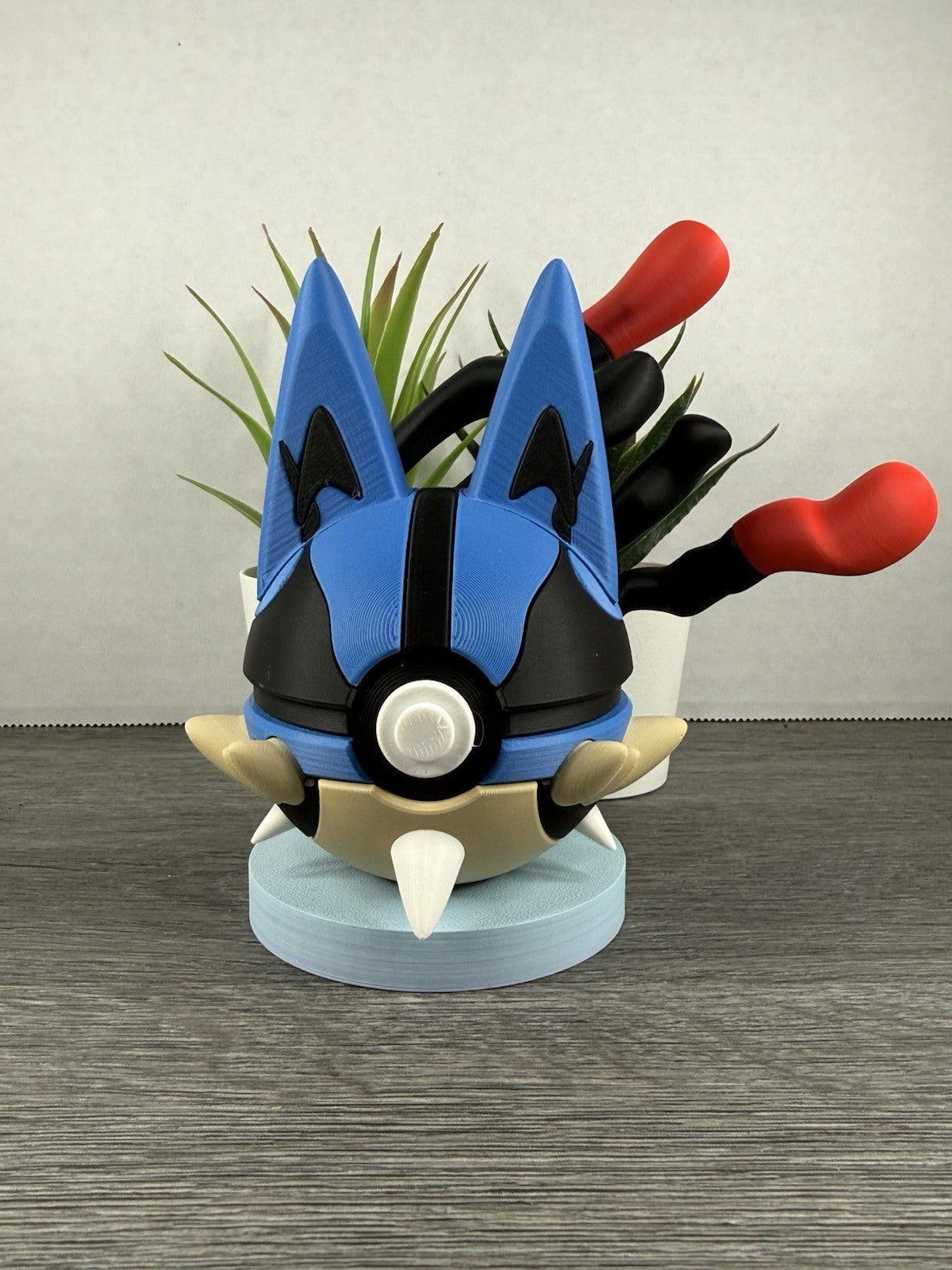 Pokemon TCG Mega Lucario Inspired 3D Printed Pokeball