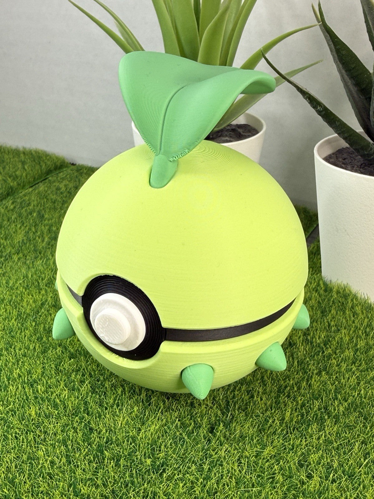 Pokemon TCG Chikorita Inspired 3D Printed Pokeball