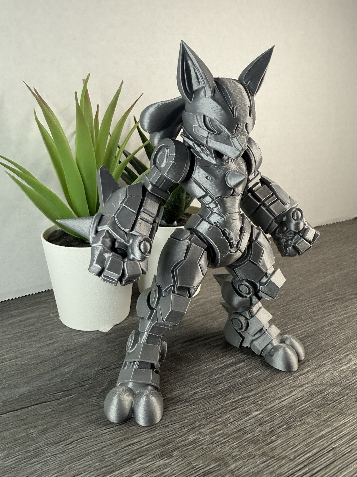 3D Printed Mecha Lucario - Pokemon Inspired Statue