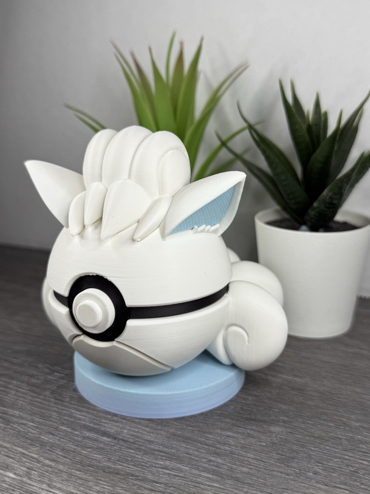Pokemon TCG Alolan Vulpix Inspired 3D Printed Pokeball
