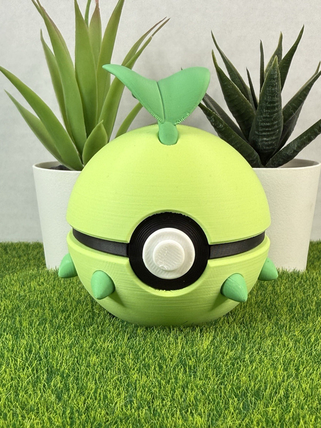 Pokemon TCG Chikorita Inspired 3D Printed Pokeball