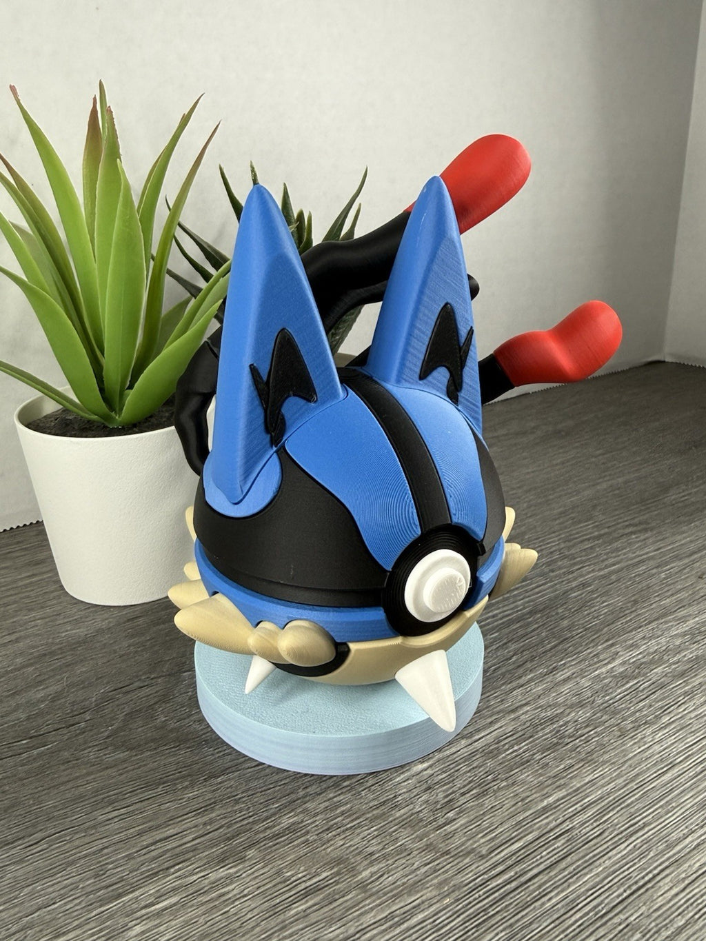 Pokemon TCG Mega Lucario Inspired 3D Printed Pokeball