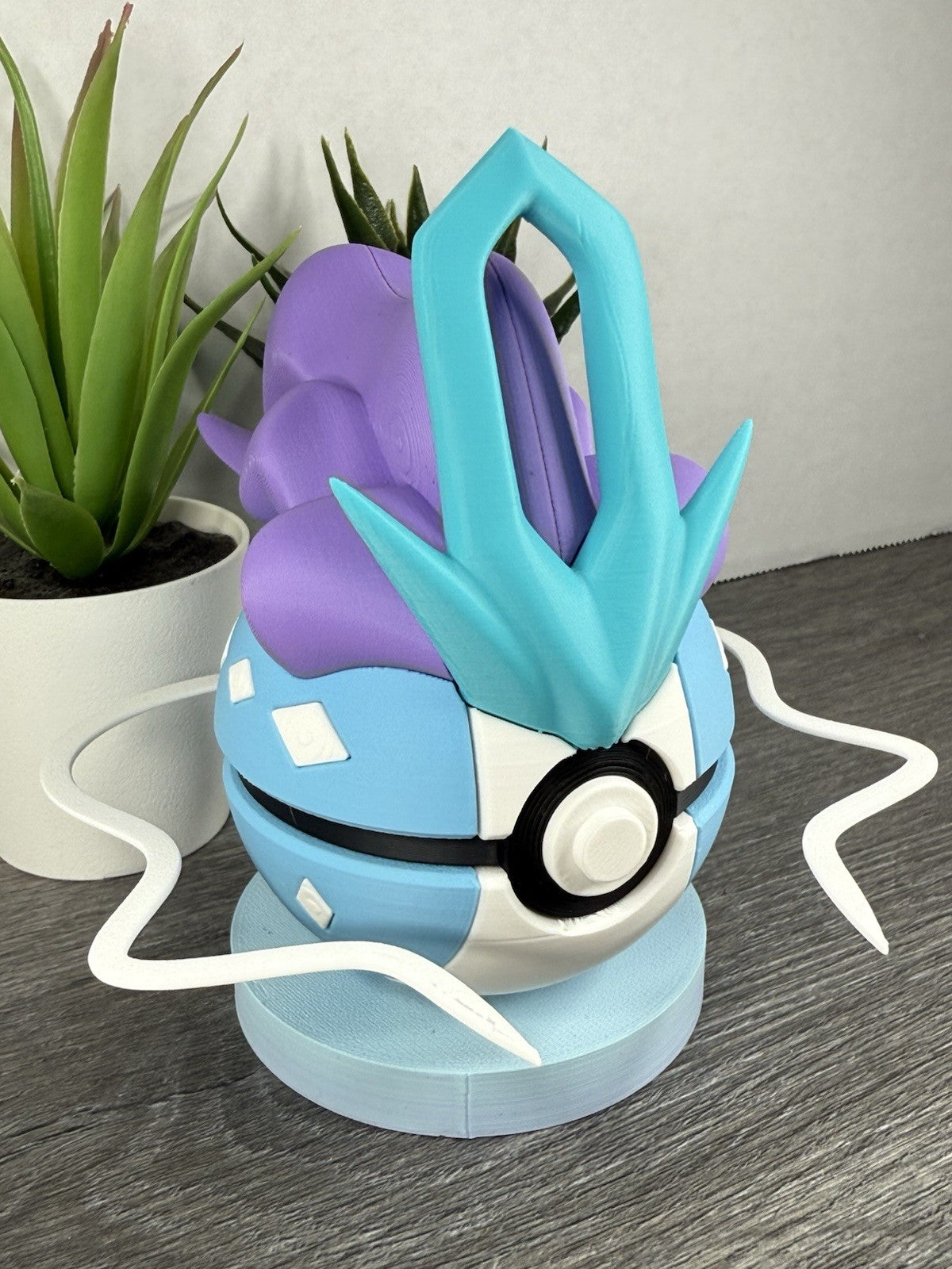 Pokemon TCG Suicune Inspired 3D Printed Pokeball