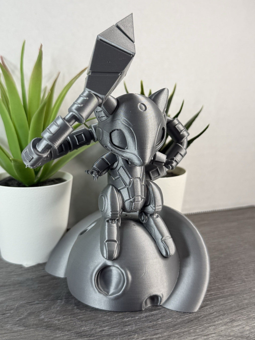 3D Printed Mecha Mew - Pokemon Inspired Statue