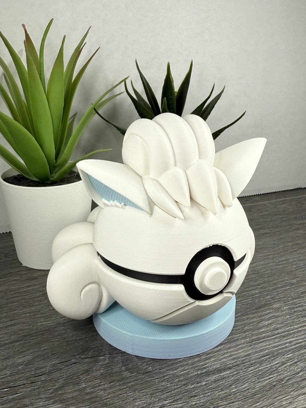 Pokemon TCG Alolan Vulpix Inspired 3D Printed Pokeball