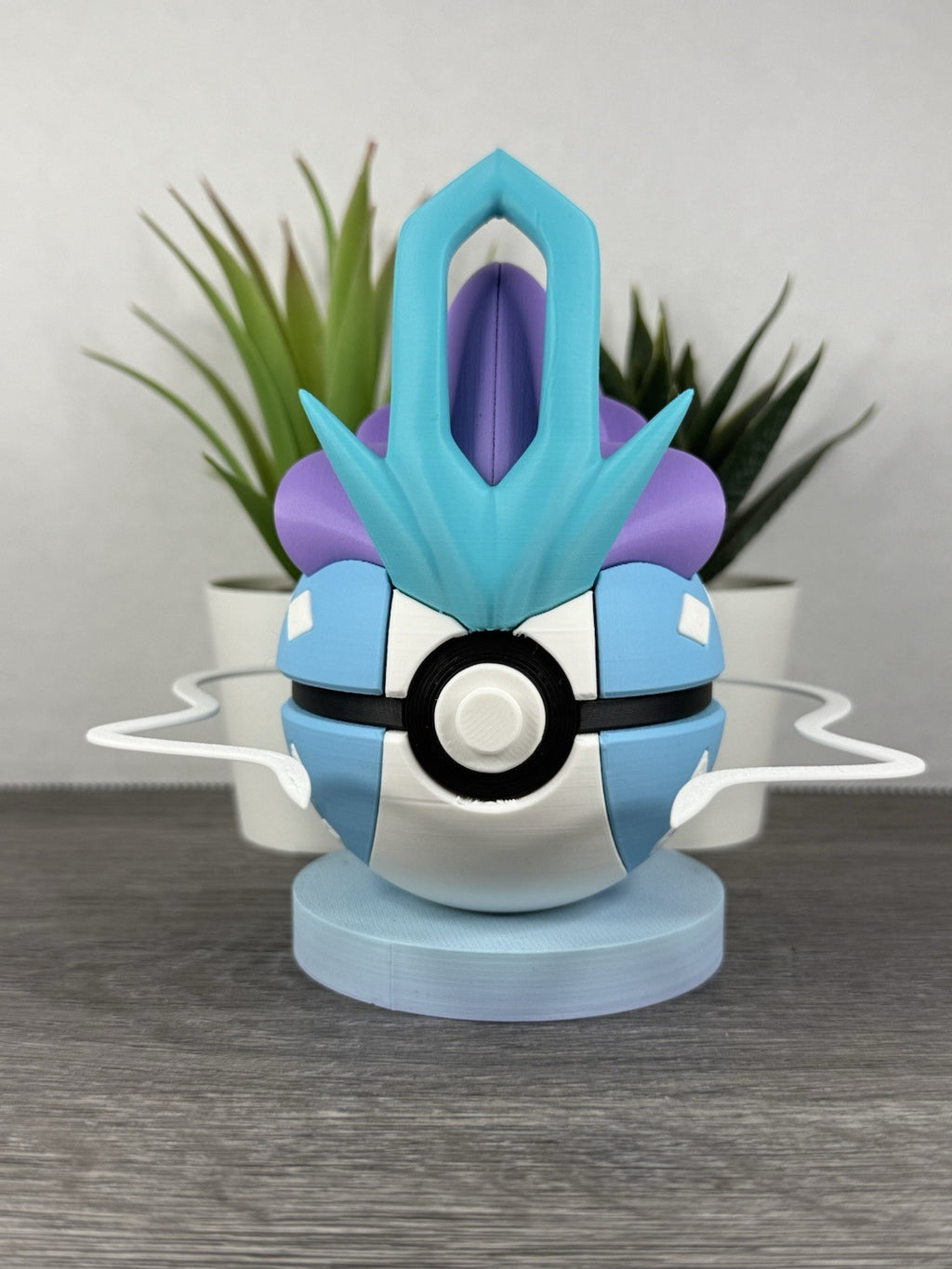 Pokemon TCG Suicune Inspired 3D Printed Pokeball