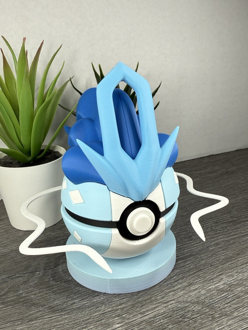 Pokemon TCG Shiny Suicune Inspired 3D Printed Pokeball