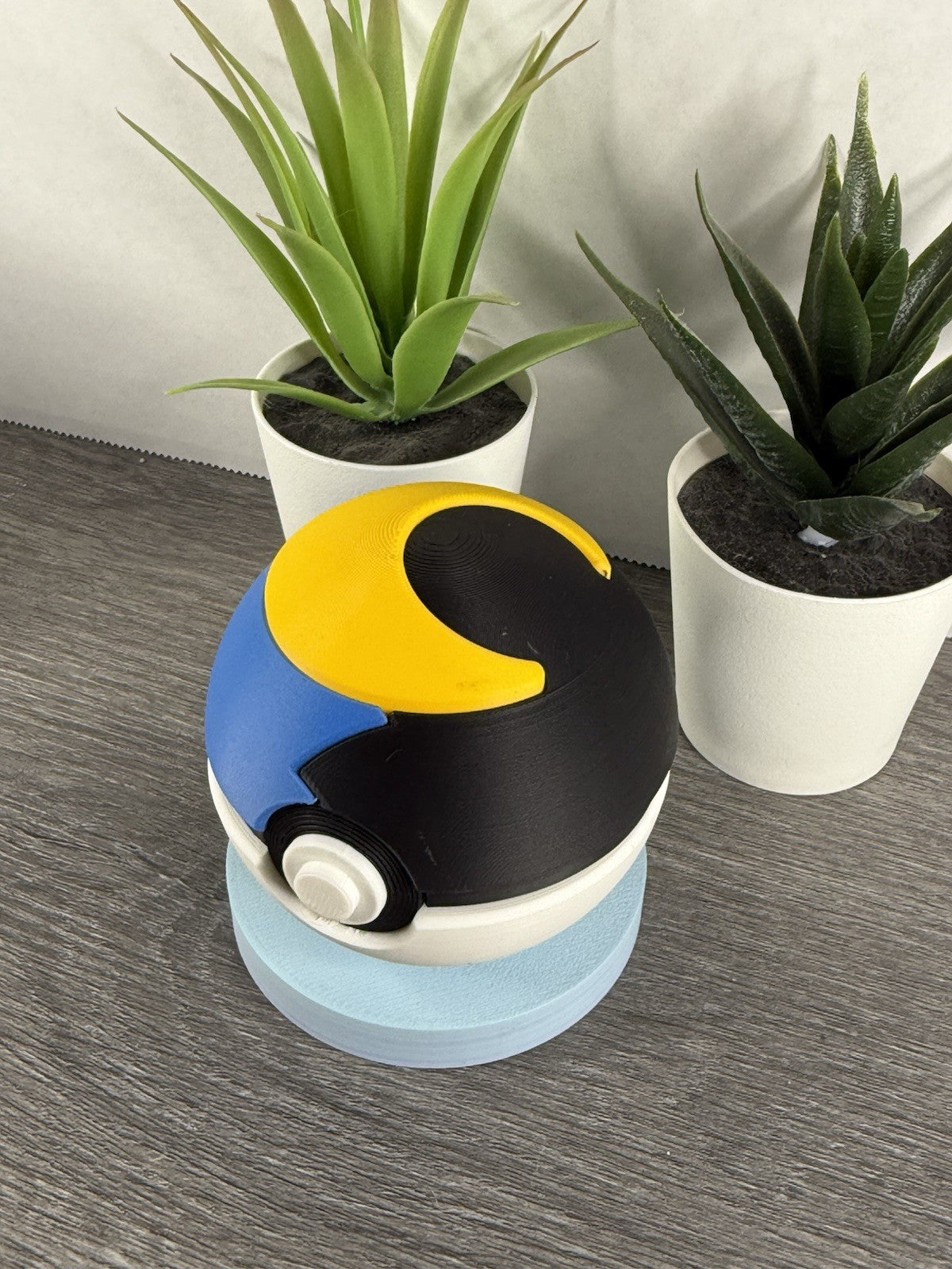 Pokemon TCG Moon Ball Inspired 3D Printed Pokeball