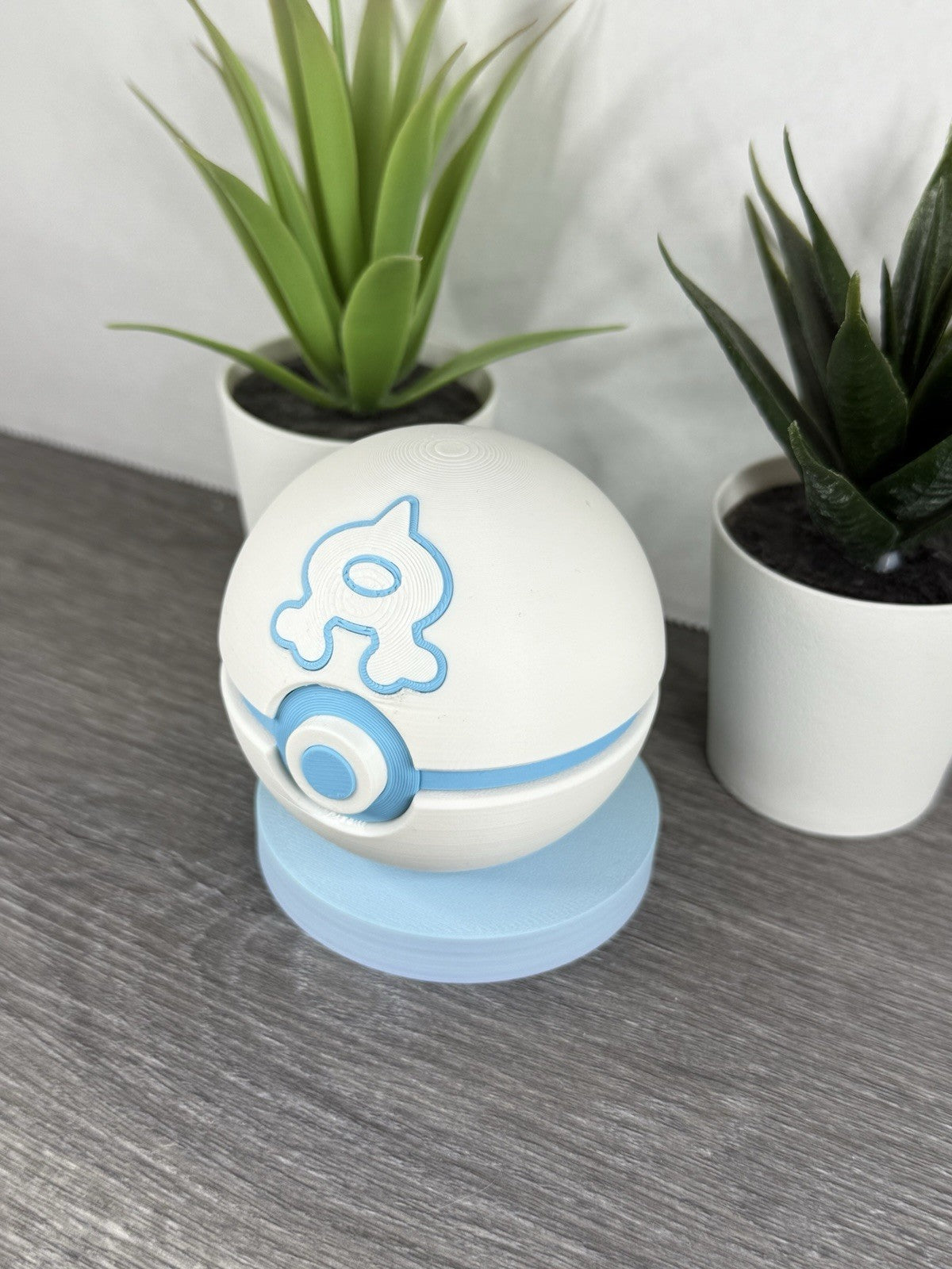 Pokemon TCG Team Aqua Inspired 3D Printed Pokeball