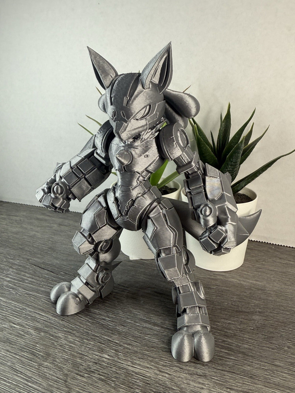 3D Printed Mecha Lucario - Pokemon Inspired Statue