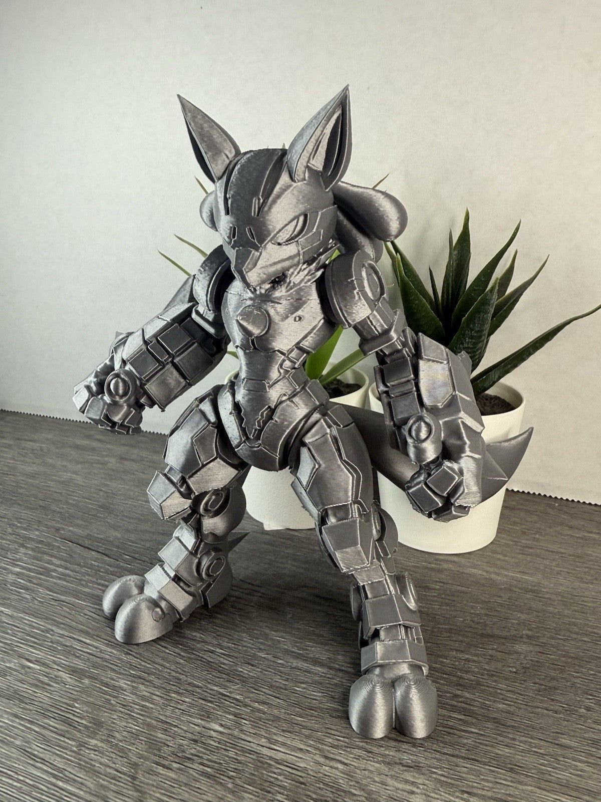 3D Printed Mecha Lucario - Pokemon Inspired Statue