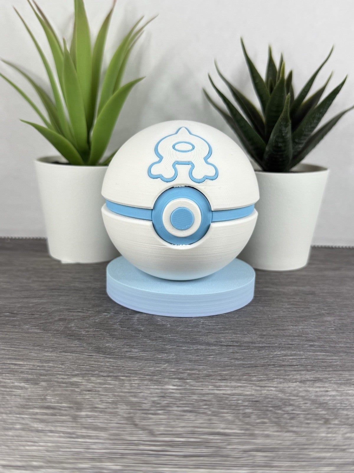 Pokemon TCG Team Aqua Inspired 3D Printed Pokeball