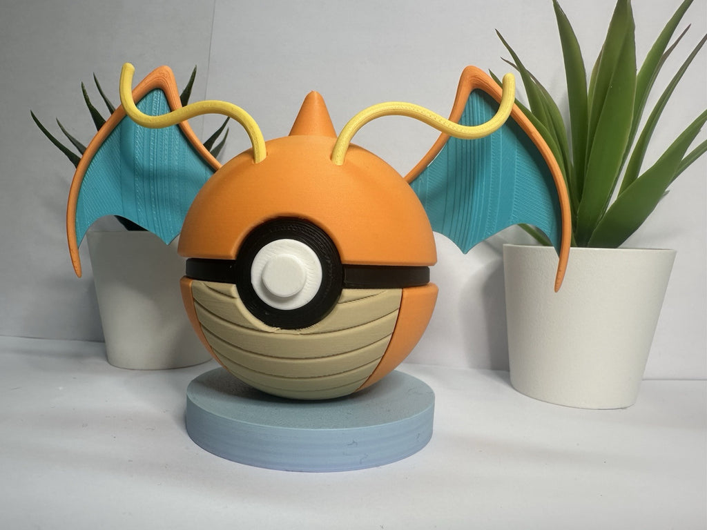 Pokemon TCG Dragonite Inspired 3D Printed Pokeball
