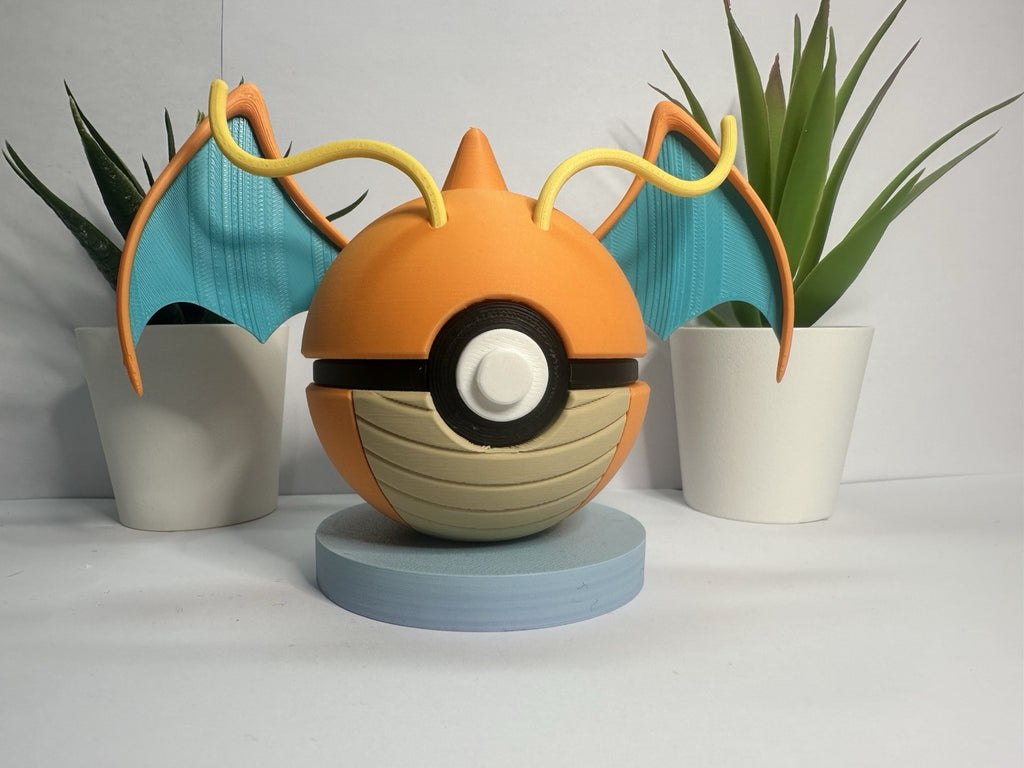 Pokemon TCG Dragonite Inspired 3D Printed Pokeball