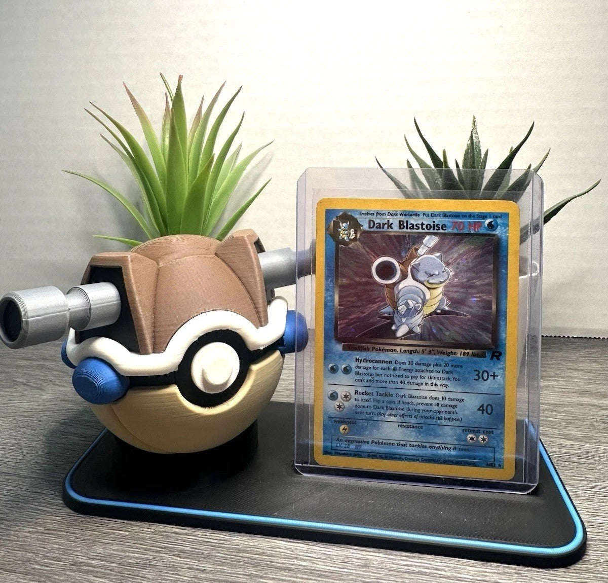 Themed Pokeball And Card Display Stand